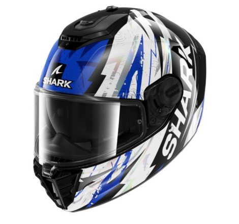 Casco Integarale SPARTAN RS HIBOLT Nero Blu Cromo