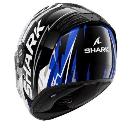 Casco Integarale SPARTAN RS HIBOLT Nero Blu Cromo