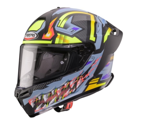 Casco Integrale Caberg Roxter Hunter Nero Grigio Giallo