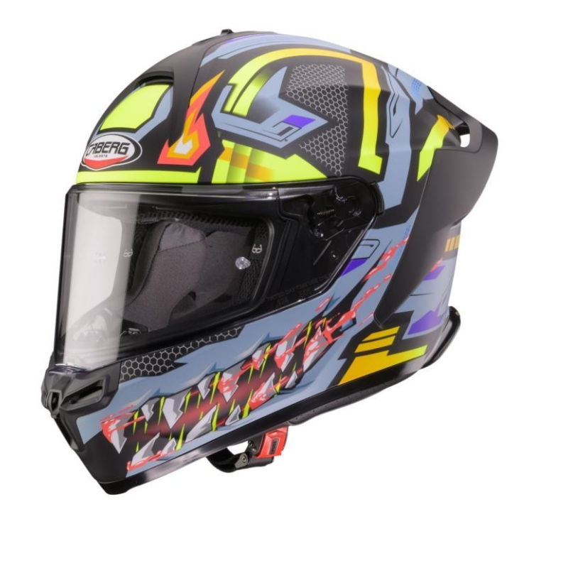 Casco Integrale Caberg Roxter Hunter Nero Grigio Giallo