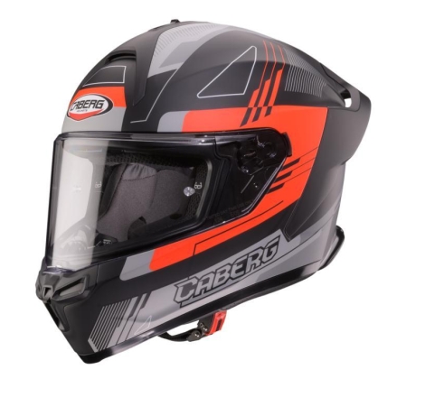 Casco Integrale Caberg Roxter Colt Nero Rosso Grigio Opaco