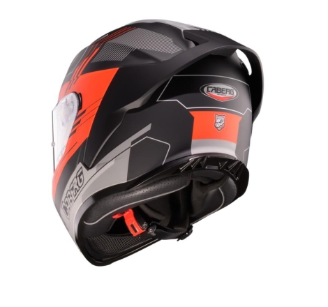 Casco Integrale Caberg Roxter Colt Nero Rosso Grigio Opaco