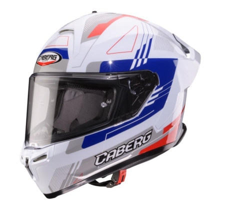 Casco Integrale Caberg Roxter Colt Bianco Rosso Blu Grigio