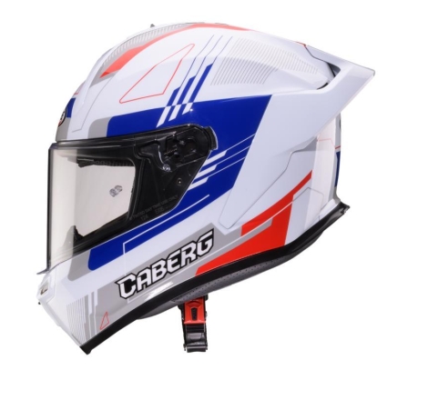 Casco Integrale Caberg Roxter Colt Bianco Rosso Blu Grigio