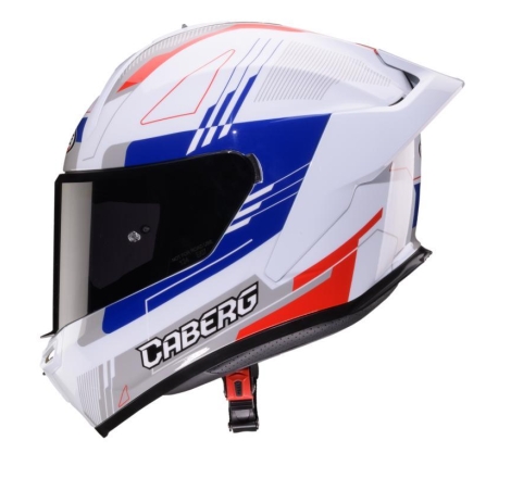 Casco Integrale Caberg Roxter Colt Bianco Rosso Blu Grigio