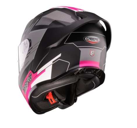 Casco Integrale Caberg Roxter Colt Nero Fuchsia Bianco Opaco