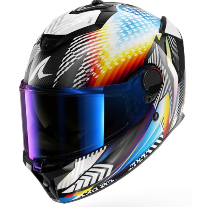 Casco Integrale Shark SPARTAN GT PRO CARBON STHYR Cabonio Bianco Cromo