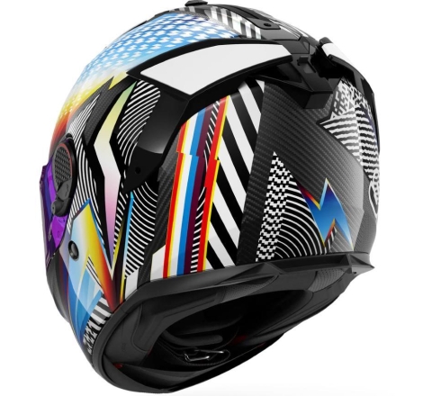 Casco Integrale Shark SPARTAN GT PRO CARBON STHYR Cabonio Bianco Cromo