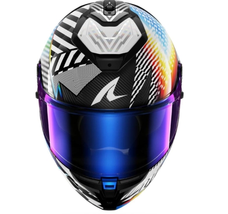 Casco Integrale Shark SPARTAN GT PRO CARBON STHYR Cabonio Bianco Cromo