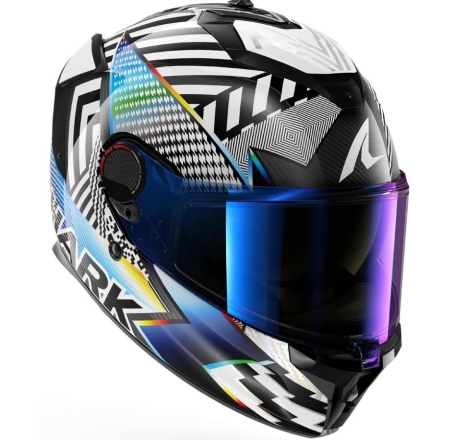 Casco Integrale Shark SPARTAN GT PRO CARBON STHYR Cabonio Bianco Cromo