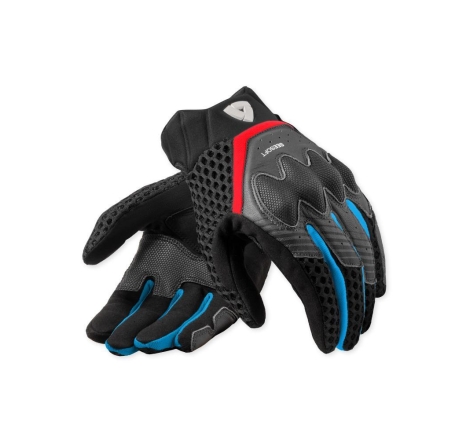 Guanti Moto Tessuto Rev'it Veloz Rosso Blu