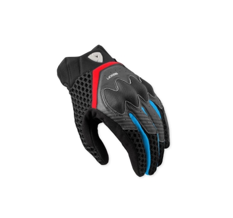 Guanti Moto Tessuto Rev'it Veloz Rosso Blu