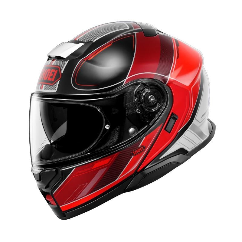 Casco Modulare Shoei NEOTEC 3 Sharpen Rosso Nero
