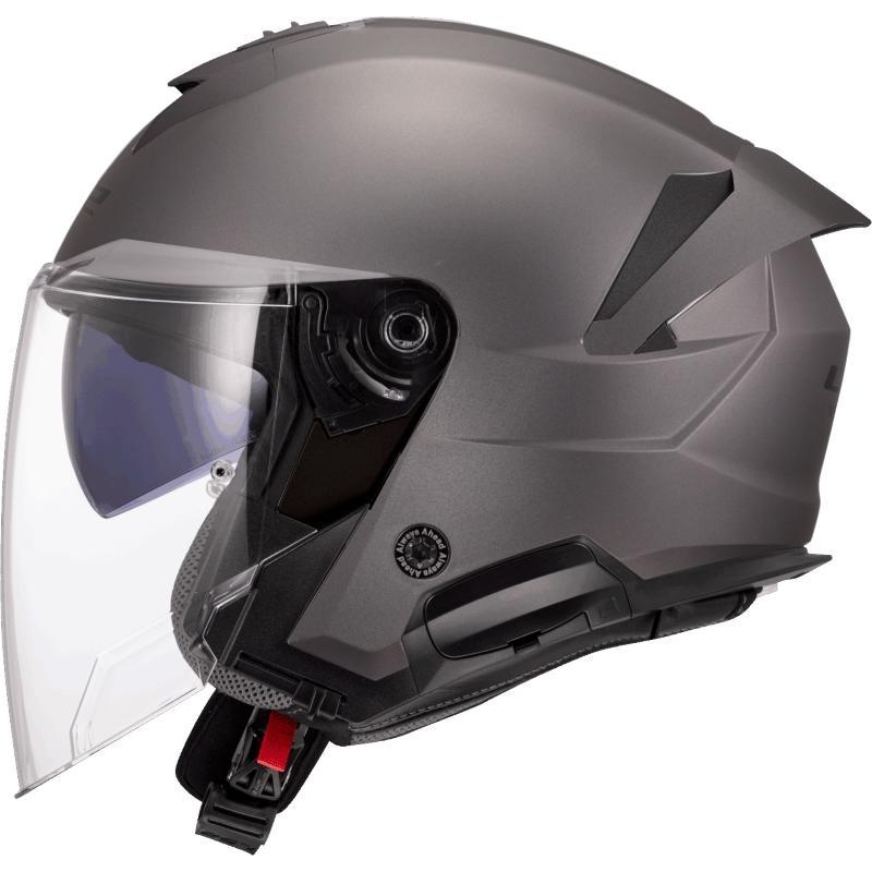 Casco Jet Ls2 OF618 Verso II Titanio Opaco