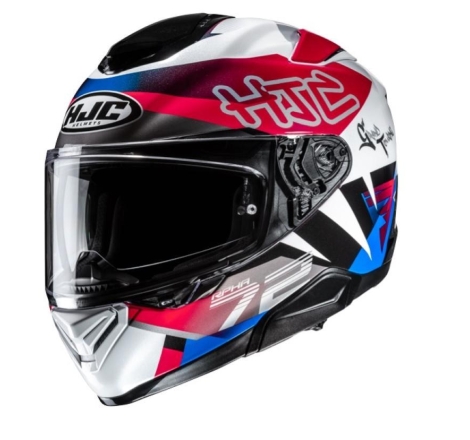 Casco Integrale Hjc RPHA 72 GOLDY Bianco Blu Rosso