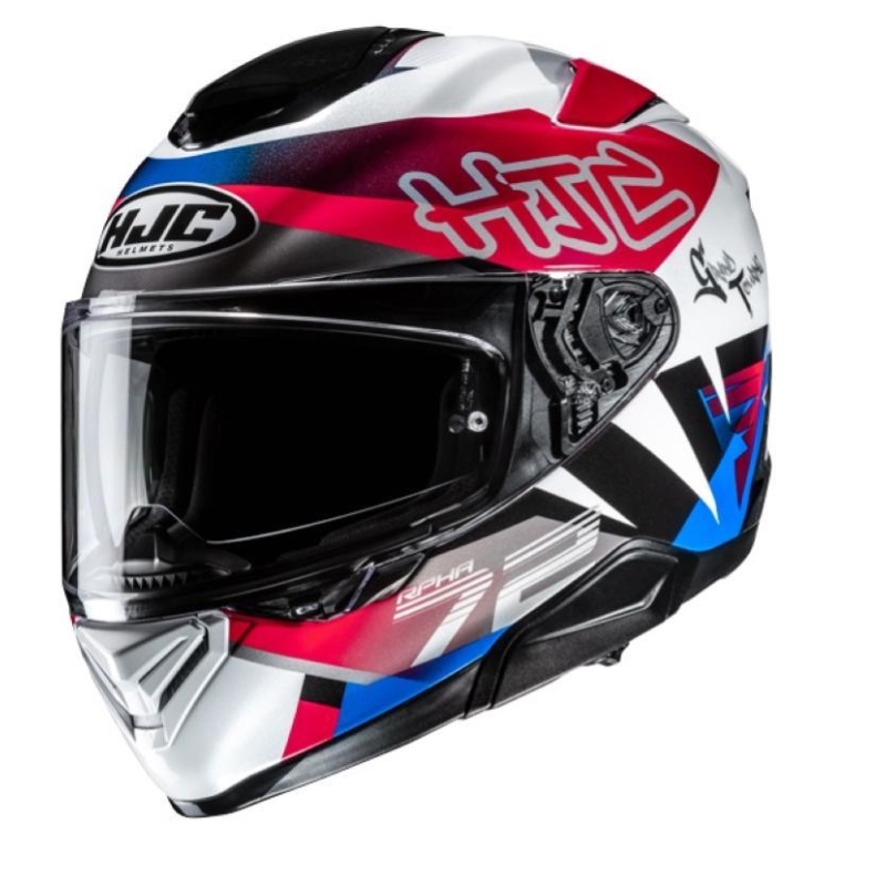 Casco Integrale Hjc RPHA 72 GOLDY Bianco Blu Rosso