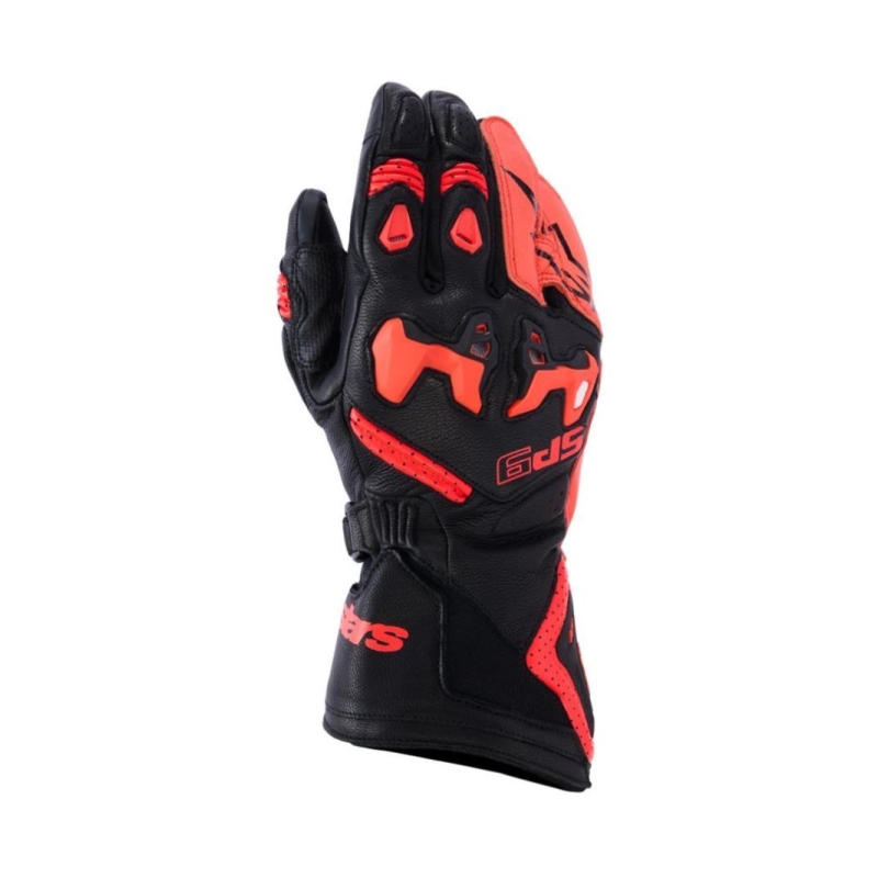 Guanti Alpinestars Sp-9 Nero Rosso Fluorescente