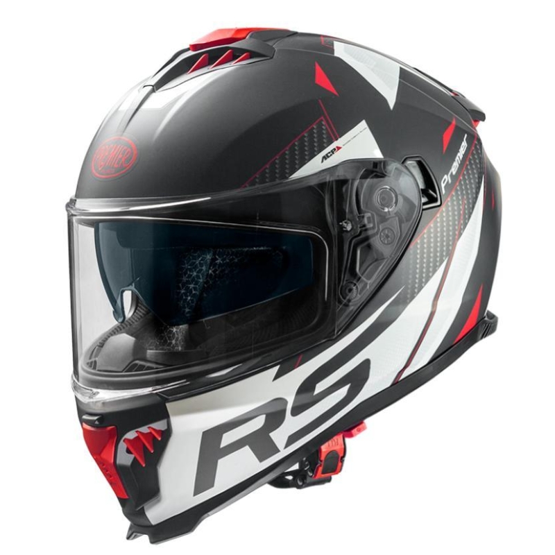 Casco Integrale Premier Typhoon RS2BM Nero Bianco Rosso Opaco