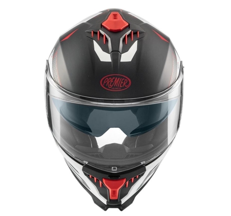 Casco Integrale Premier Typhoon RS2BM Nero Bianco Rosso Opaco