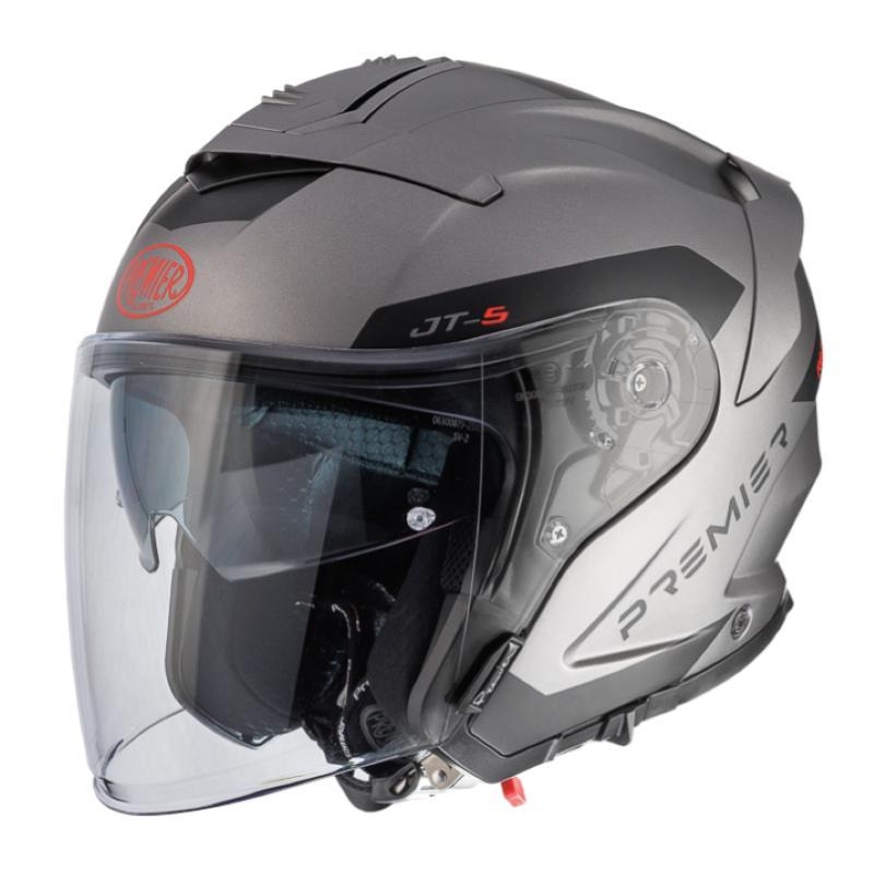 Casco Jet Premier JT5 MA17BM Grigio