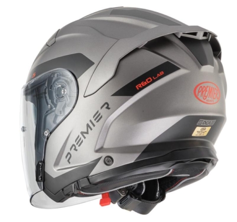 Casco Jet Premier JT5 MA17BM Grigio
