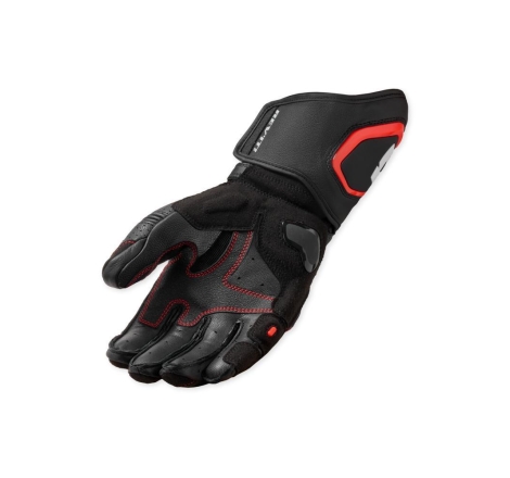 Guanti Moto Pelle Rev'it Aragon 3 Nero Neon Rosso