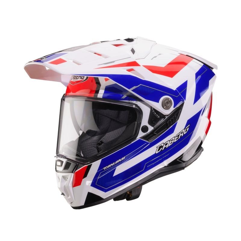 Casco Enduro Caberg Tanami Ranger Bianco Rosso Blu