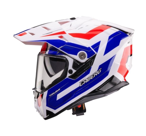 Casco Enduro Caberg Tanami Ranger Bianco Rosso Blu