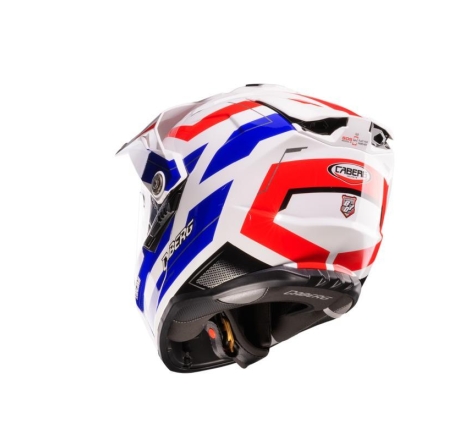 Casco Enduro Caberg Tanami Ranger Bianco Rosso Blu