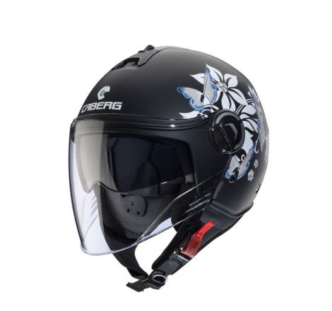 Casco Jet Caberg Riviera V4 X Mia Nero Bianco Grigio Opaco