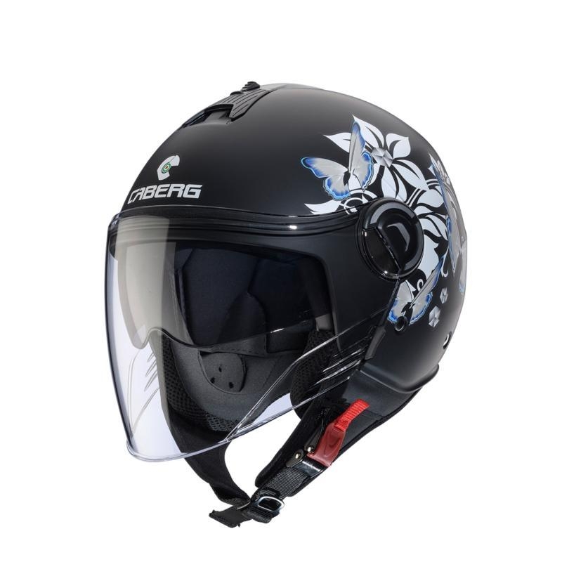 Casco Jet Caberg Riviera V4 X Mia Nero Bianco Grigio Opaco
