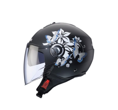 Casco Jet Caberg Riviera V4 X Mia Nero Bianco Grigio Opaco