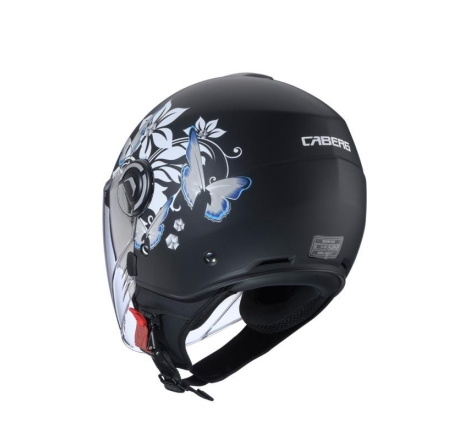 Casco Jet Caberg Riviera V4 X Mia Nero Bianco Grigio Opaco