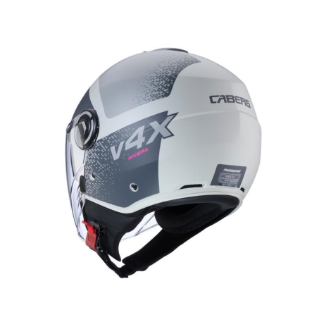 Casco Jet Caberg Riviera V4 X Alpha Sabbia Antracite Grigio Opaco