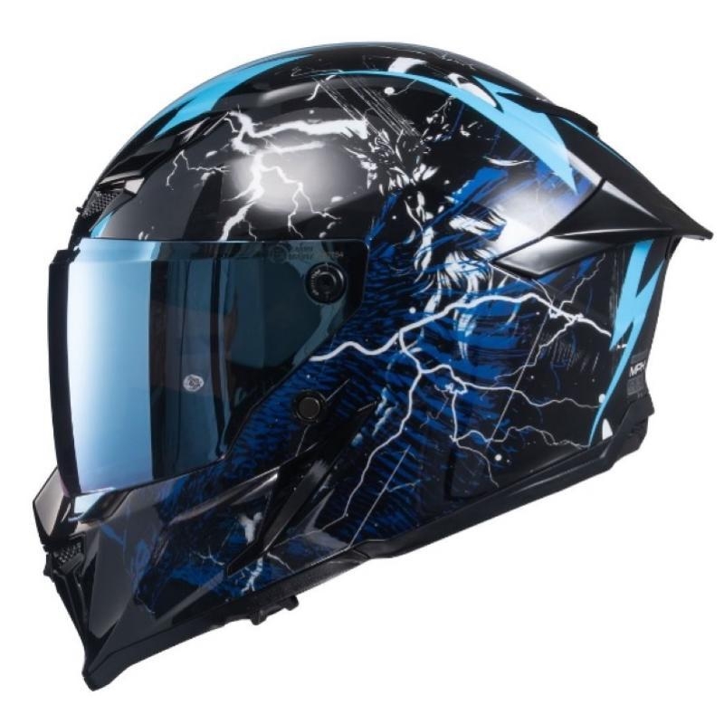 Casco integrale Mph Blade ZEUS Blu Nero