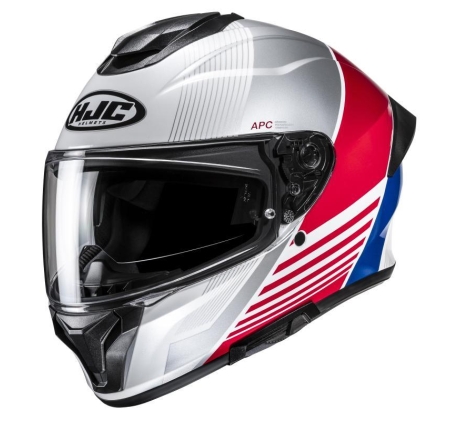 Casco Integrale Hjc C71 MORIX Bianco Rosso Blu