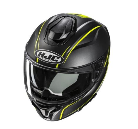 Casco Integrale Hjc C71 QUEZ Grigio Giallo Opaco
