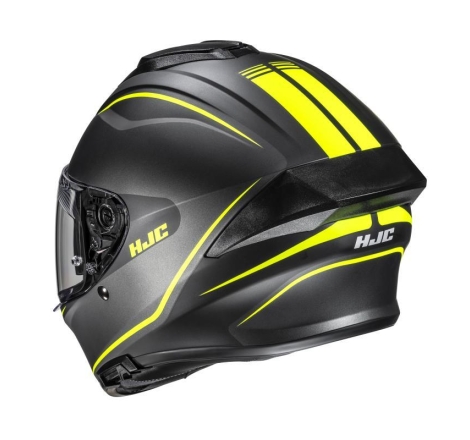 Casco Integrale Hjc C71 QUEZ Grigio Giallo Opaco
