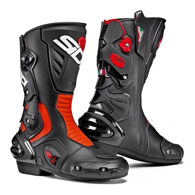 Stivale Moto Stradale Sidi VERTIGO 2 Nero Rosso Fluo
