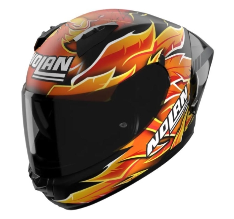 Casco Integrale Nolan N60-6 SPORT REPLICA IANNONE 360 Rosso Arancio Giallo