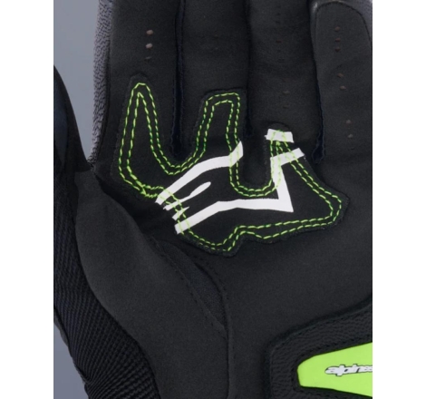 Guanti Alpinestars Pelle Tessuto SP-R Pro Nero Giallo