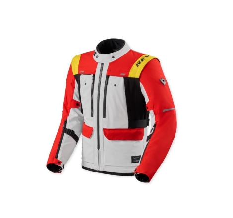 Giacca moto Rev'it Tessuto OFFTRACK 3 H2O 3 Strati Rosso Bianco