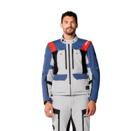 Giacca moto Rev'it Tessuto OFFTRACK 3 H2O 3 Strati Blu Grigio
