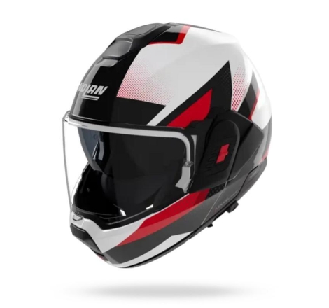 Casco Modulare Nolan N120-1 CICLONE Bianco Nero Rosso