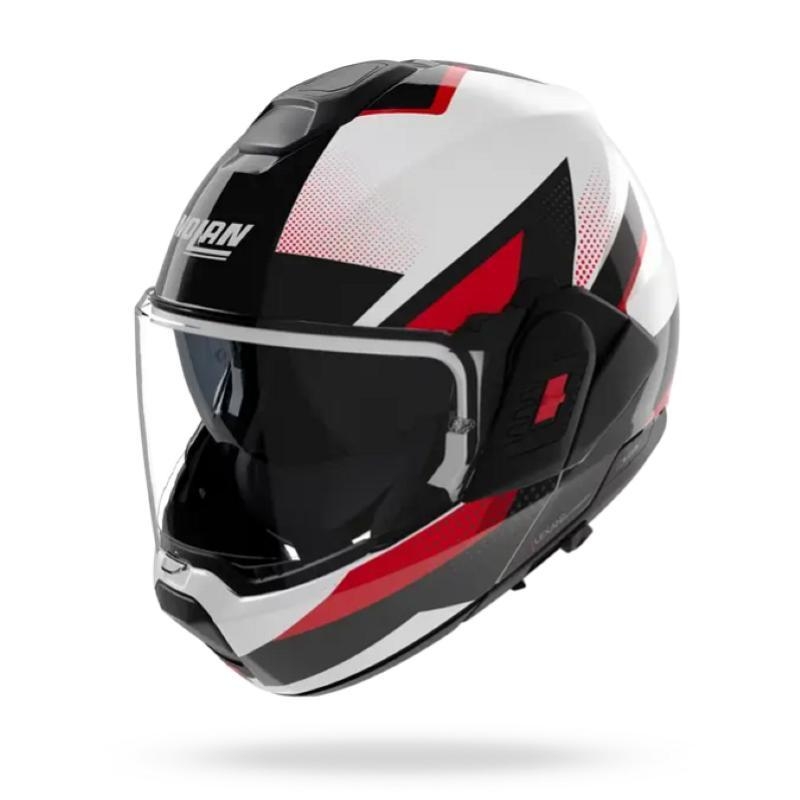 Casco Modulare Nolan N120-1 CICLONE Bianco Nero Rosso