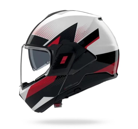 Casco Modulare Nolan N120-1 CICLONE Bianco Nero Rosso