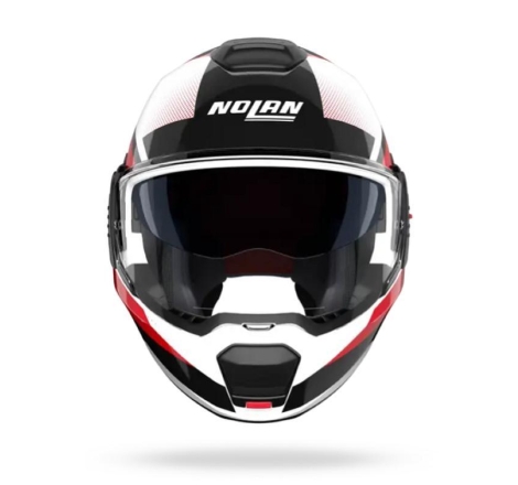 Casco Modulare Nolan N120-1 CICLONE Bianco Nero Rosso