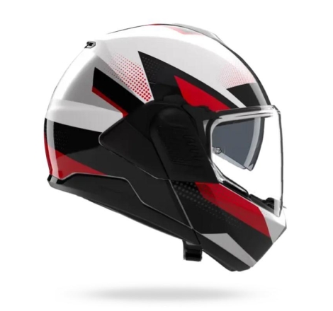 Casco Modulare Nolan N120-1 CICLONE Bianco Nero Rosso