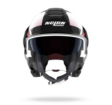 Casco Modulare Nolan N120-1 CICLONE Bianco Nero Rosso