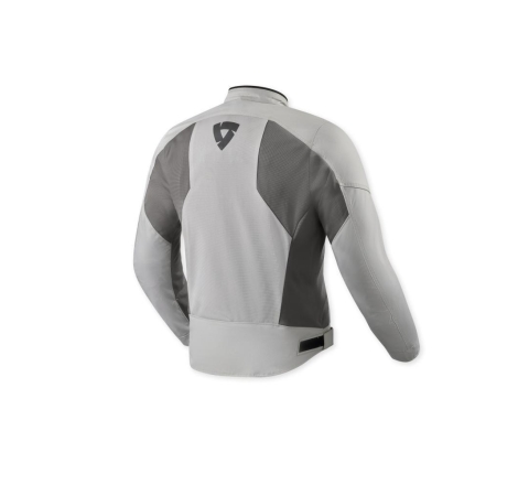 Giubbino Moto Rev'it TORQUE 3 H2O Grigio Chiaro Rosso